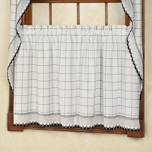 Cortinas de cocina para ventanas, más de 40 estilos y colores, cenefa, juegos de niveles y paneles, cortinas de café para granja, rústico,