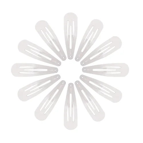 Miniatura 8 de Dofash 12 pinzas para el pelo a presión para mujer, antideslizantes y de metal, clips pequeños de 2.0 in de 2 pulgadas para cabello fino y fino