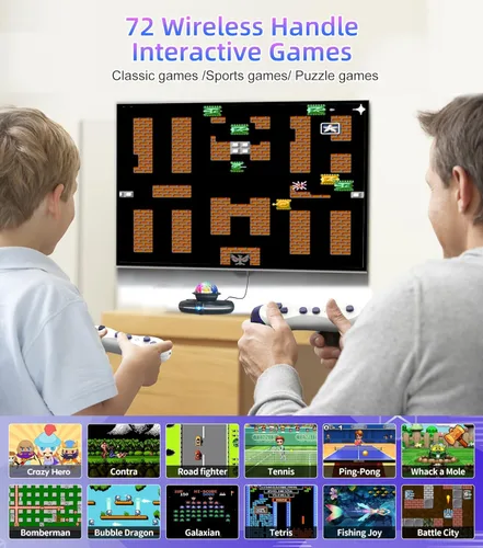 Miniatura 6 de FWFX Tapete de baile inalámbrico para niños y adultos, sistema interactivo de juegos de TV con almohadilla de baile de fitness, juegos deportivos