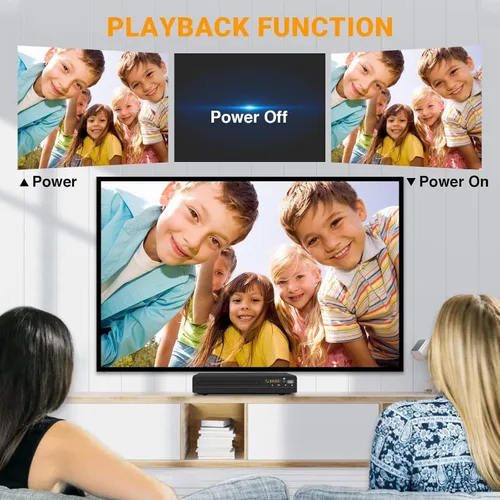 Miniatura 6 de Reproductor de DVD, Reproductor de DVD sin restricción regional HDMI para Smart TV, escalado 1080P, entrada USB, cable de salida HDMI/RCA incluido