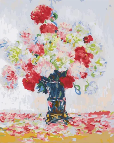 Miniatura 7 de YEESAM ART Monet - Pintura por números para adultos, flores de alcachofa de Jerusalén de 16 x 20 pulgadas, lienzo de lino acrílico, kit de pintura