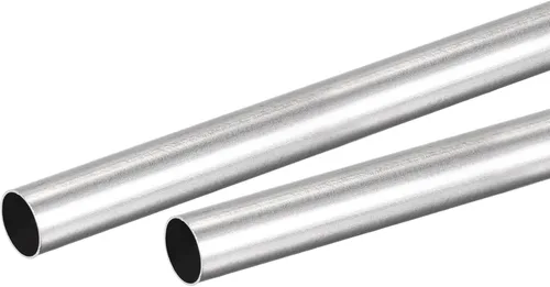 Miniatura 38 de uxcell Tubo redondo de acero inoxidable 304 0.079 in OD 0.012 in espesor de pared 11.811 in longitud 2 piezas