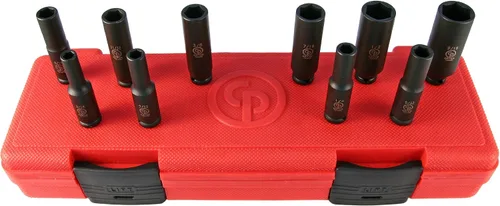 Miniatura 4 de Chicago Pneumatic SS814D - Unidad cuadrada de 1 pulgada, métrica profunda, 6 puntos, juego de llaves de impacto (4 piezas)