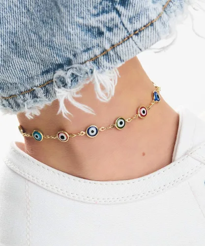 Miniatura 2 de Barzel Pulsera tobillera chapada en oro de 18 quilates, fabricada en Brasil, Latón