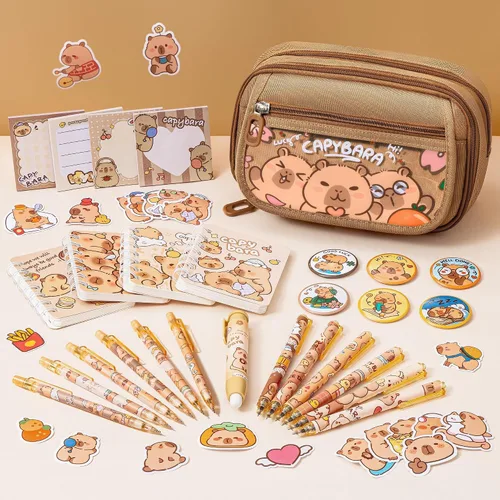 Miniatura 7 de Fimibuke Mochila escolar para niños y niñas, bonita mochila para niños pequeños, suministros escolares con bolsa para libros, estuche para lápices
