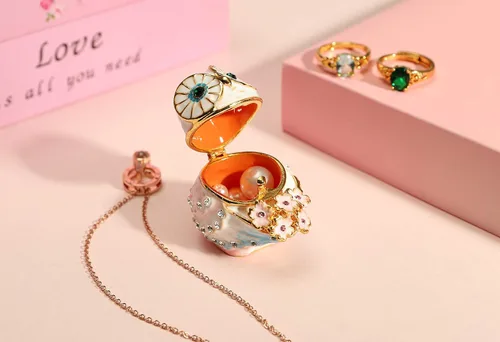 Miniatura 4 de Joyero con diseño de búho con forma de búho con bisagras y adornos clásicos de animales