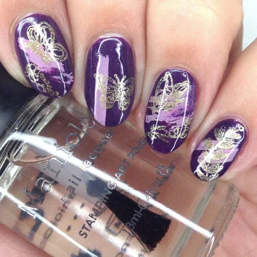Miniatura 2 de Maniology Nueva placa de estampado de uñas de crecimiento, diseños para amantes de las plantas para manicuras florales simples y minimalistas