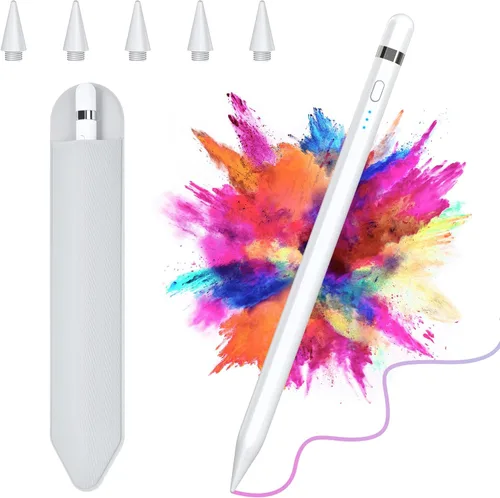 Lápiz óptico para iPad de 11ª generación y Pro/Air/Mini (2018-2025) - Apple Pencil USB-C de carga rápida de 15 minutos, rechazo de palma,
