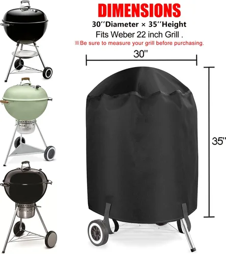 Miniatura 2 de Funda para parrilla, cubierta de parrilla de gas de 22 pulgadas, impermeable, resistente a la intemperie, resistente a los rayos UV y a