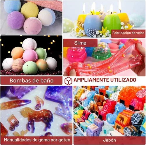 Miniatura 5 de CHANGTIKEJI Polvo de mica, 48 colores – 0.35 oz/botella de pigmento natural en polvo para resina epoxi, fabricación de jabón, fabricación de velas