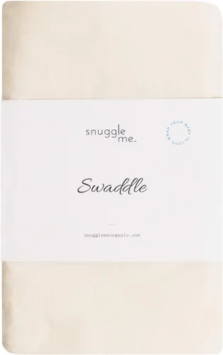 Snuggle me Swaddle | Manta de algodón orgánico, elástico suave, 47 x 47 pulgadas Natural