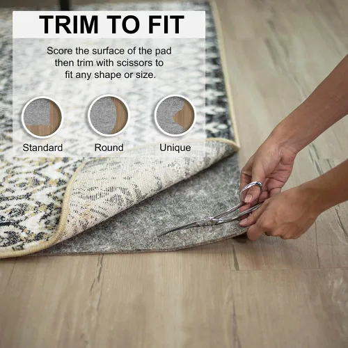 Miniatura 3 de Mohawk Home Almohadilla para alfombra con agarre antideslizante de 2 pies 2 pulgadas x 10 pies, cojín de fieltro de doble superficie de 1/4 pulgadas