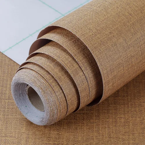 Miniatura 21 de Papel Tapiz Adhesivo Removible de Seda Negra - 11.8 x 78.7 Pulgadas Papel Tapiz Autoadhesivo Removible, Papel de Contacto para Pared Fácil de Pegar