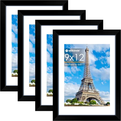 Miniatura 23 de NEXCOVER Portarretratos de 8.5 x 11 pulgadas, color negro, 10 unidades, marcos de fotos de 8.5 x 11 pulgadas con plexiglás HD inastillable, marcos