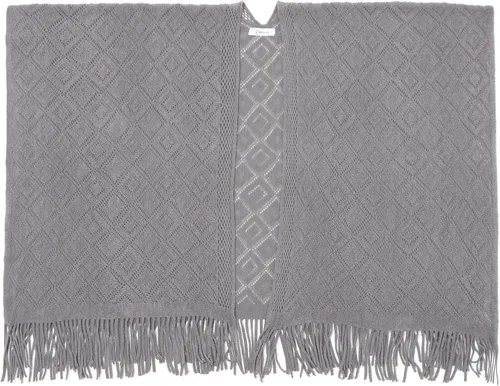 Miniatura 27 de Soul Young - Chal de punto para mujer, poncho con flecos y capa