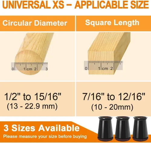 Miniatura 5 de 24 Piezas Protectores de Piso para Patas de Silla para Pisos de Madera Dura Cubiertas de Silicona para Proteger Pisos de Baldosas de Madera