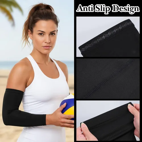 Miniatura 4 de Volleyball Arm Sleeves Youth Girls Kids Arm Sleeves Breathable Elastic Compression Sleeve for Football, Basketball