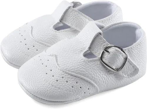 Miniatura 6 de ESTAMICO Zapatos de cuna antideslizantes para bebés y niños pequeños