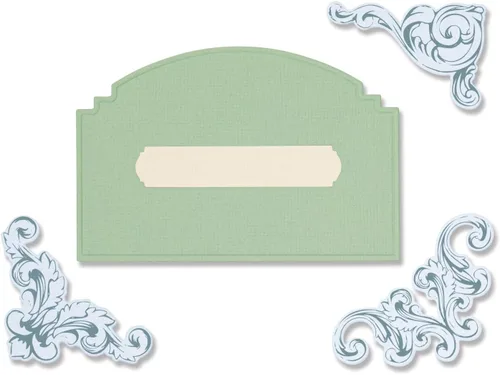 Sizzx Framelits Juego de 5 troqueles con 3 sellos vintage esquinas de Olivia Rose | 665941 | Capítulo 3 2022