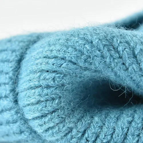 Miniatura 5 de Somaler Gorro para mujer de cola de caballo con agujero de cola de caballo caliente de punto de invierno Beanie Beanie Beanie Bun
