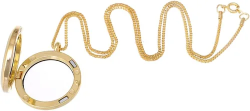 Miniatura 3 de RUBYCA - Collar con colgante de cristal redondo flotante con memoria, 20.0in
