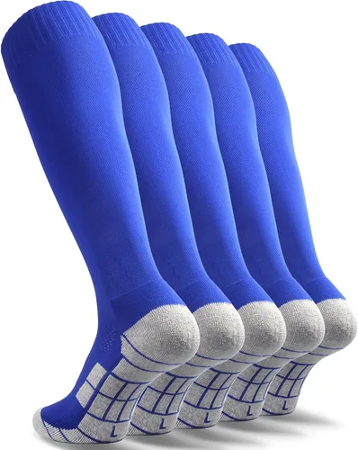 CWVLC - Calcetines de fútbol (135 pares) calcetines altos hasta la rodilla, para deportes de equipo, para adultos, jóvenes y niños