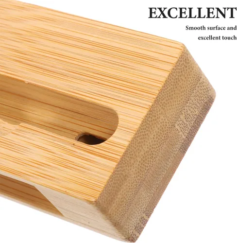 Miniatura 4 de HOMSFOU Amplificador de sonido para teléfono y soporte universal de madera para teléfono, 3.93 x 2.36 x 4.72 pulgadas, base de altavoz de escritorio