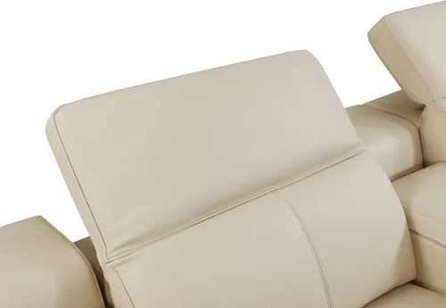 Miniatura 14 de BlackJack Furniture Venice - Juego de sofá reclinable seccional de cuero italiano de grano superior de 12 piezas con 4 reclinables eléctricos