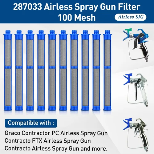 Miniatura 3 de Airless SJG Filtro de pistola de pulverización sin aire 287033 compatible con apto para la mayoría de pistolas rociadoras y contratista II y FTx II