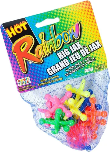 Miniatura 4 de JA-RU Juego de juguetes Big Jacks (paquete de 1 unidad) Kids Jax Classic Games Great Party Favores o relleno de piñata a granel. 731-1