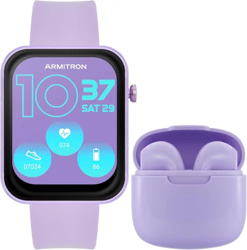 Armitron Connect Boom Smartwatch y auriculares, rastreador de salud y fitness, modos deportivos, resistente al agua y más