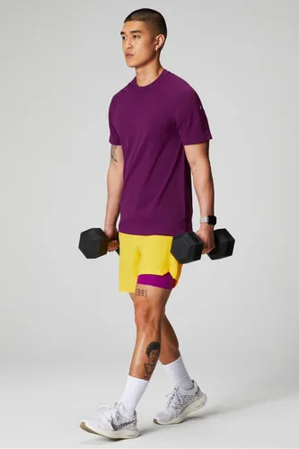 Miniatura 43 de Fabletics The One - Pantalón corto para hombre (forro), entrenamiento, natación, ligero, de secado rápido, bolsillo con cremallera, tejido elástico