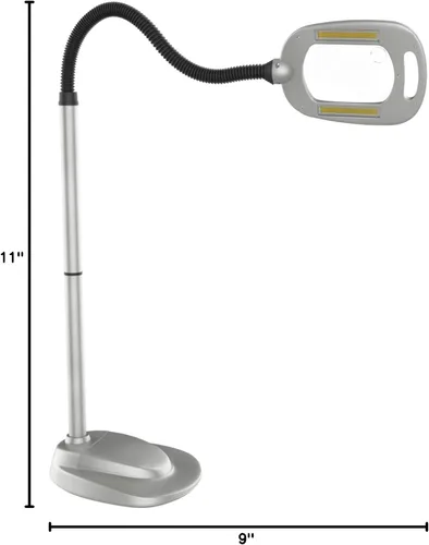 Miniatura 10 de Fulcrum LIGHT IT 20072-401 lámpara de piso ajustable inalámbrica con 12 LED, con lupa y adaptador