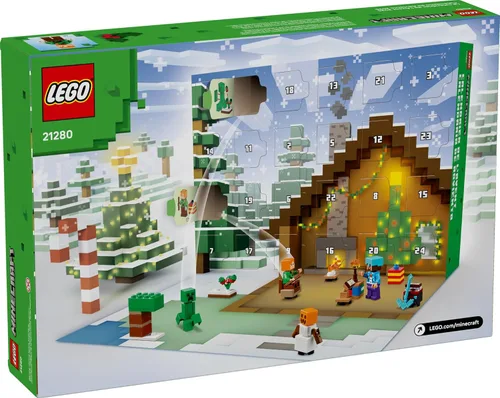 Miniatura 6 de LEGO Calendario de Adviento Minecraft 2025 - Juguete de construcción para niños, set de cuenta regresiva para vacaciones para niños y niñas, edades