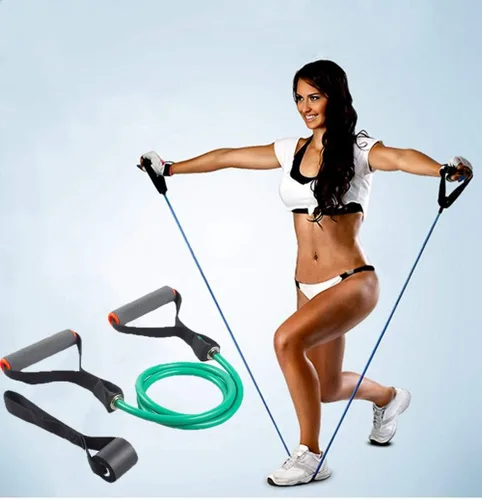 Miniatura 8 de Bandas de resistencia individuales, bandas de entrenamiento con asas y bandas de ejercicio con anclaje de puerta, adecuadas para entrenamiento