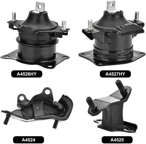 Miniatura 2 de Juego de 6 piezas para montaje de motor compatible con Honda Accord 3.0L 2003-2007 para transmisión automática. Reemplaza A4526HY A4527HY A4524