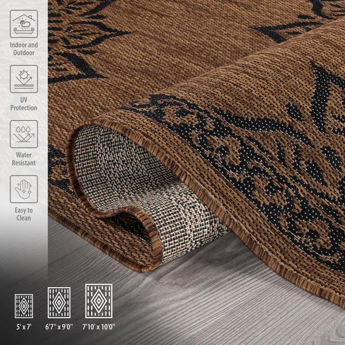 Miniatura 6 de CAMILSON Alfombra para exteriores, alfombras modernas para patios interiores y exteriores, tapetes de cocina y pasillo, alfombra lavable para porche