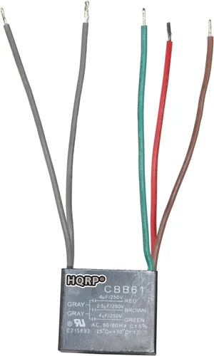 Miniatura 7 de HQRP Condensador de ventilador de techo CBB61 1uf+2uf de 3 cables listado UL