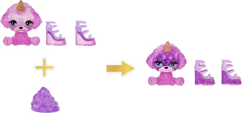 Miniatura 2 de Rainbow High Violeta, morado con kit de slime y mascota, muñeca de moda brillante de 11 pulgadas con slime brillante de bricolaje, mascota mágica
