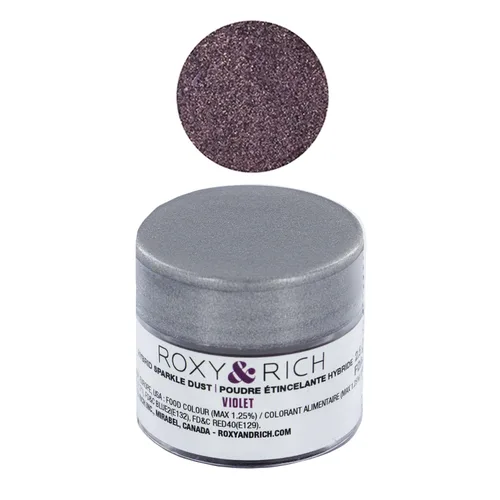 Miniatura 19 de Roxy & Rich Hybrid Sparkle Powder - Colorante para alimentos, 0.09 onzas (0.09 oz), color rosa amatista