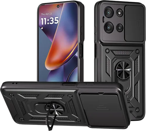 Miniatura 21 de Funda para Motorola Moto G 5G 2024 con protector de pantalla, funda protectora con protector de cámara, funda protectora con función atril para Moto