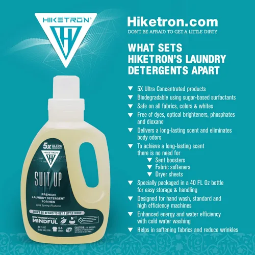 Miniatura 7 de Hiketron 5X Ultra Concentrado Detergente líquido perfumado de larga duración Elimina manchas difíciles Apto para máquina Fresco delicado