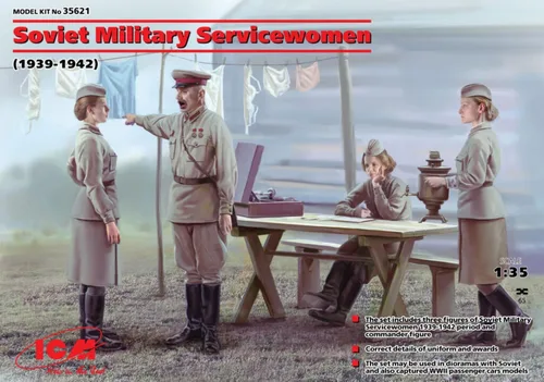 Miniatura 5 de ICM Modelos Soviéticos Militar Serviciomujeres 1939-1942 Kit de construcción