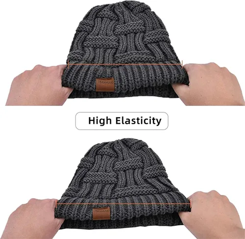 Miniatura 5 de Rosoz 1 y 2 paquetes de gorros de invierno para mujer