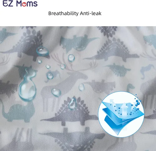 Miniatura 4 de EZ Moms Paquete de 6 unidades de ropa interior de plástico suave para niños pequeños, funda de pañales reutilizable para bebé, fundas de ropa