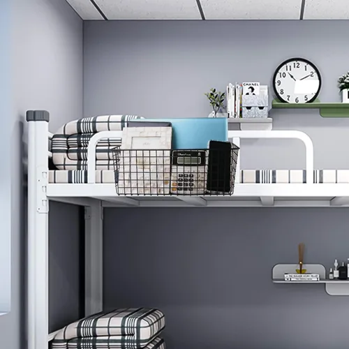 Miniatura 3 de Cesta colgante de metal para literas y dormitorios de collage, organizador de alambre de gabinete para almacenamiento, organizador grande multiusos