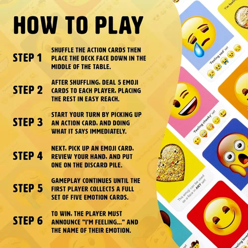 Miniatura 5 de Ginger Fox Juego de cartas de emoji oficial para la familia - Colecciona todas las cartas de emoji en este divertido juego de fiesta