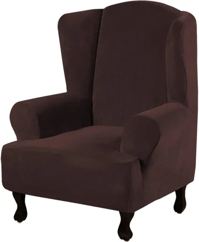 Miniatura 81 de H.VERSAILTEX Funda de terciopelo elástico para sillón, funda para sillón de 1 cojín para sala de estar, funda de muebles hecha de terciopelo grueso