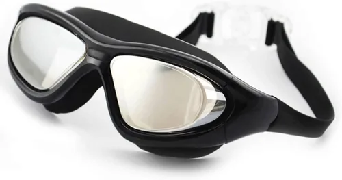 Miniatura 5 de Gafas de natación, antifugas, antivaho, anti-ultravioleta, amplio campo de visión triatlón, gafas de natación ajustables, adecuadas para adultos