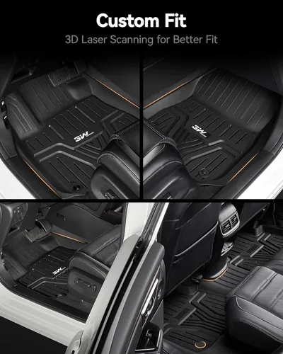 Miniatura 3 de 3W Alfombrillas de piso y forro de carga compatibles con Honda Odyssey 2026 2025-2018 Mini furgoneta de pasajeros, forros de piso TPE para todo tipo